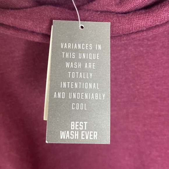 Victoria's Secret PINK Women's Turtleneck Oversized Tunic Sweater Burgundy S NWT - Picture 6 of 8